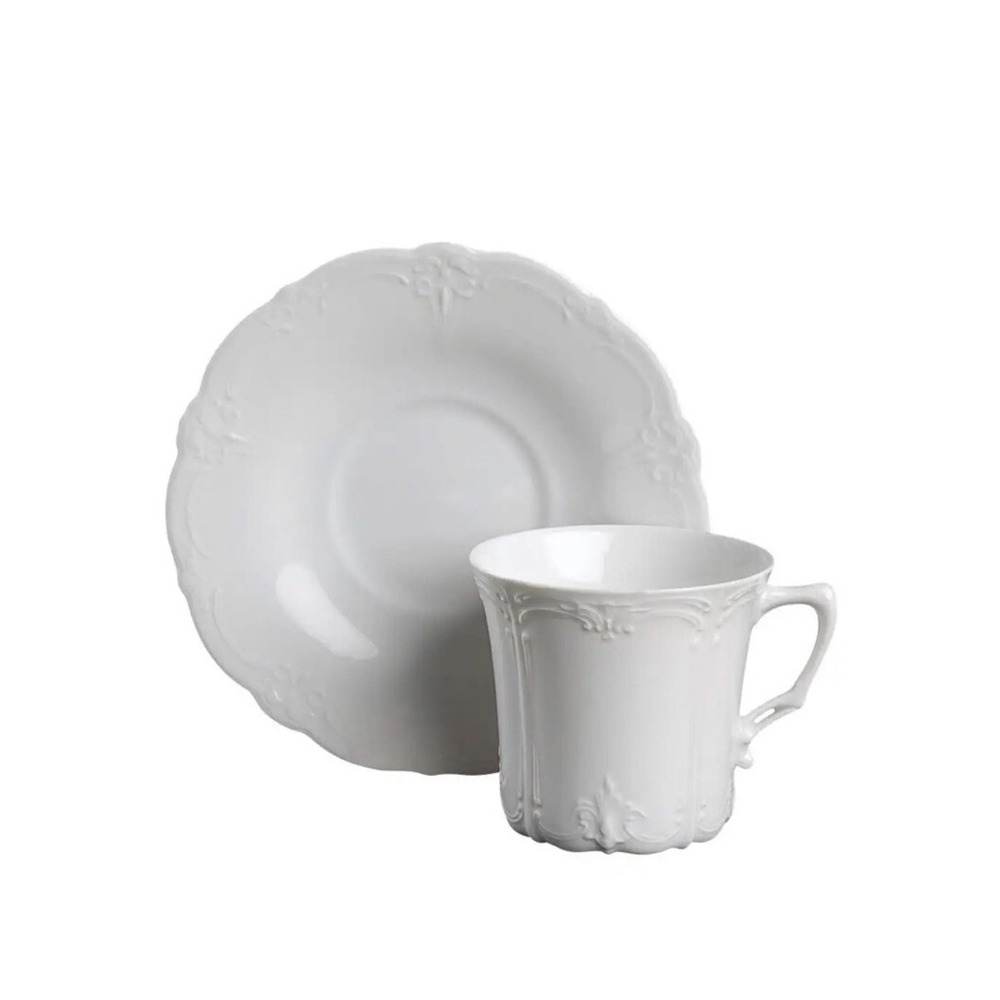 Tirschenreuth Baronesse White Cup & Saucer